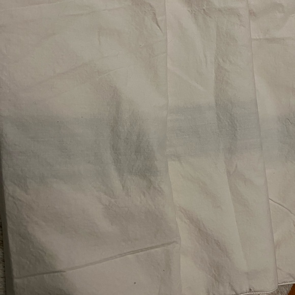 French Blue Striped Pottery Barn Organic Cotton farm house table runner . - Picture 4 of 4